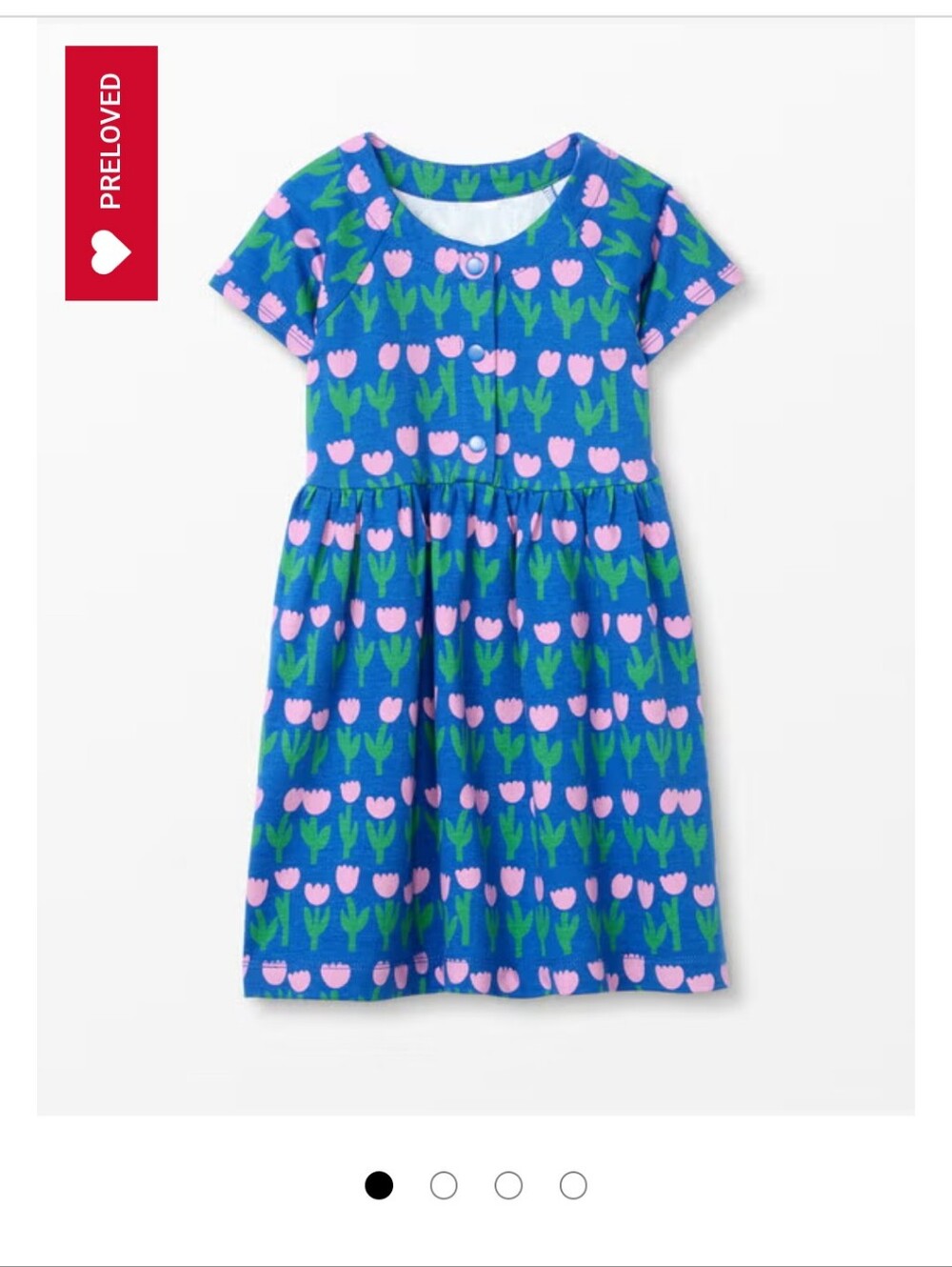 Hanna Andersson Tulip Print Snap Dress